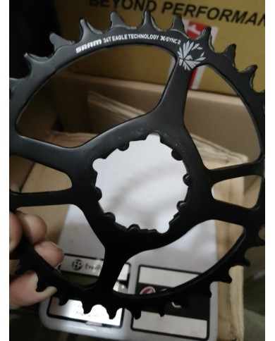Corona MTB 34t a 3 fori SRAM offset 6mm per ruote standard non boost nuova