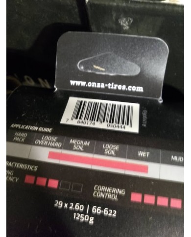 Coppia a 68€ spediti ONZA tyre Ibex 29 x 2.60 GRC 120 TPI | Soft Compound 50