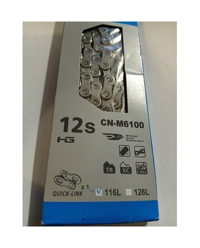 Catena Shimano 12v Nuova E Originale Cn-m6100 116L + Quick Link