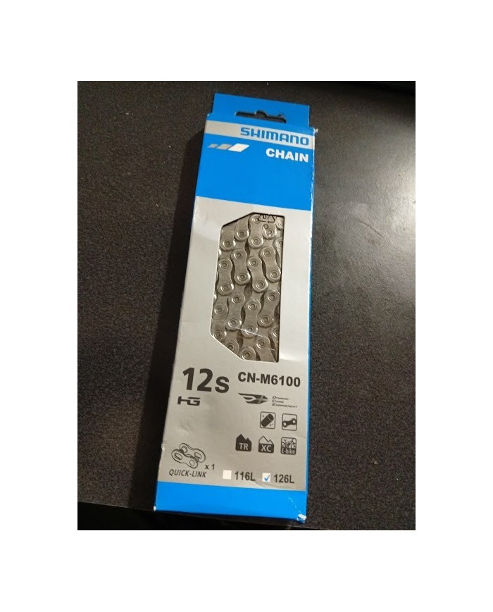 Catena nuova ed originale shimano 12v 126L cn-m6100 con quick link
