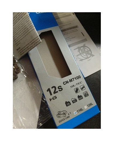 Shimano catena bici  SLX CN-M7100 Quick Link Catena 12v 116L
