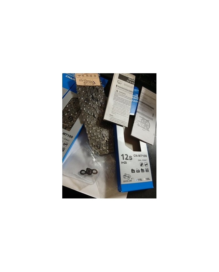Shimano catena bici  SLX CN-M7100 Quick Link Catena 12v 116L