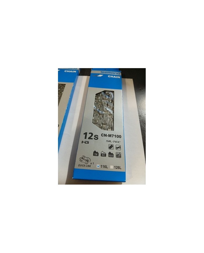 Shimano catena bici  SLX CN-M7100 Quick Link Catena 12v 116L