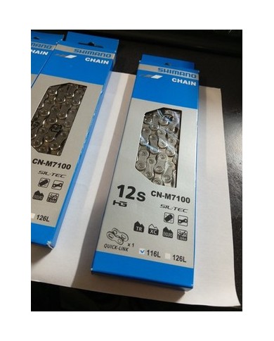 Shimano catena bici  SLX CN-M7100 Quick Link Catena 12v 116L