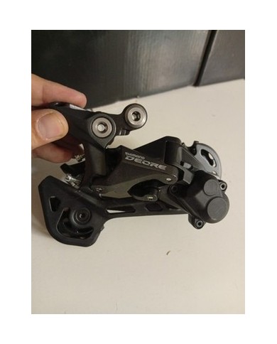 Deragliatore Posteriore MTB 10/11 Vel Shimano Deore Rd-m5120 Gabbia Media Per...