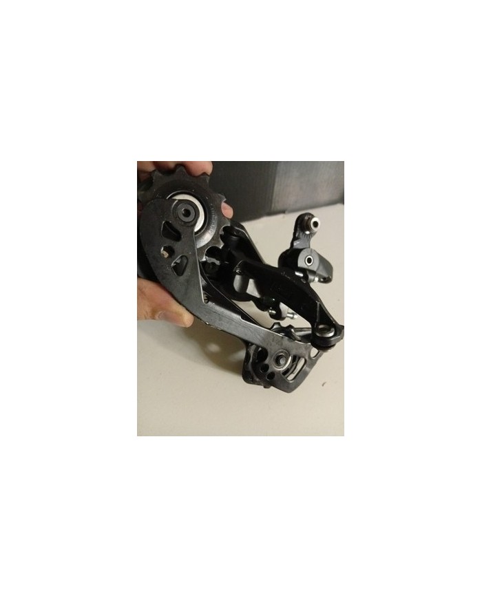 Deragliatore Posteriore MTB 10/11 Vel Shimano Deore Rd-m5120 Gabbia Media Per...