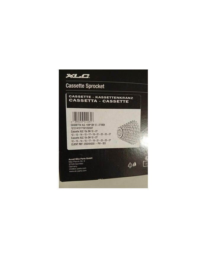 Cassetta Per Bici Da Corsa 10vel Shimano Hg 12-27 Marca Xlc