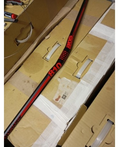 Manubrio MTB Diam 31.8 Lungh 81cm Alluminio Leggermente Rialzato Mezzo Pollice (