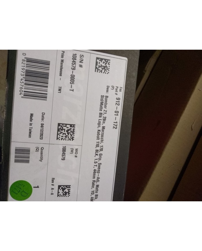 Forcella Marzocchi Bomber Z1 Grip 29 '' | Boost 15x110mm | offset 44 escurs 170m