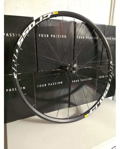 ruota mtb anteriore 27,5 sgancio rapido nuova mavic crossone per disco 6 fori ca