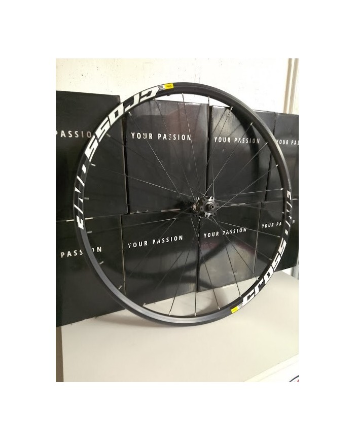 ruota mtb anteriore 27,5 sgancio rapido nuova mavic crossone per disco 6 fori ca