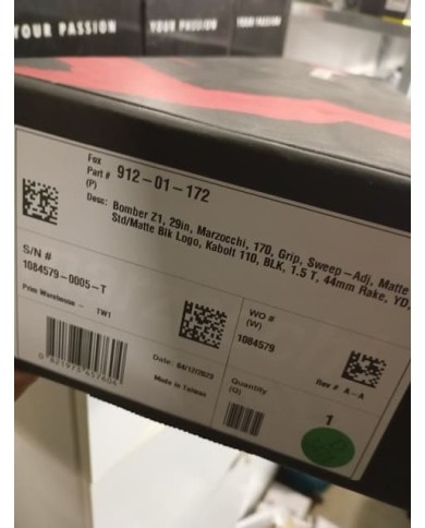 Forcella Marzocchi Bomber Z1 GRIP - 29" Boost - Escursione 170mm