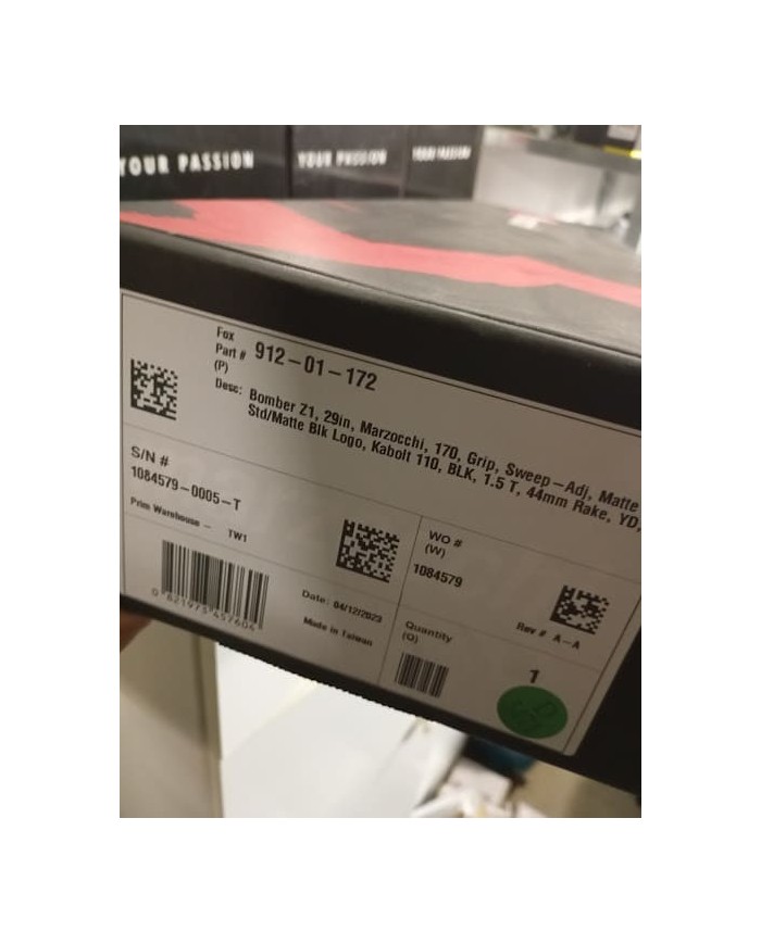 Forcella Marzocchi Bomber Z1 GRIP - 29" Boost - Escursione 170mm